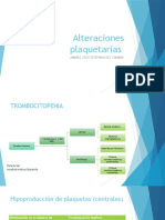 Alteraciones plaquetarias