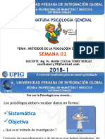 Semana 2 Metodos de La Psicologia Marketing UPIG 2018 - I