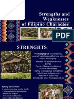Strengths and Weaknesses of Filipino Character: (Kalakasan at Kahinaan NG Katangian NG Mga Filipino)