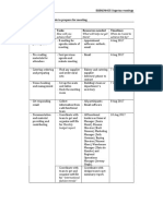 BSBADM405 Appendix B Schedule To Prepare For Meeting