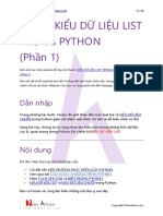 Bài 12 - Kiểu dữ liệu list trong Python - Phần 1 PDF