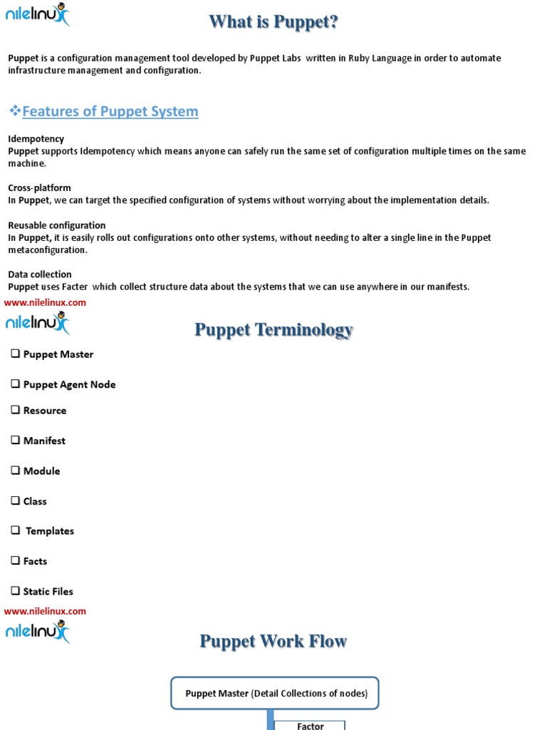 Puppet: Configuration Management Tool | PDF | Art | Technology ...