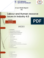 Labour and Human Resource Issues in Industry 4.0: A Case Study Report On