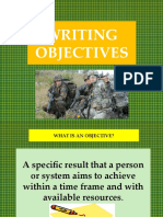 Writing Objectives