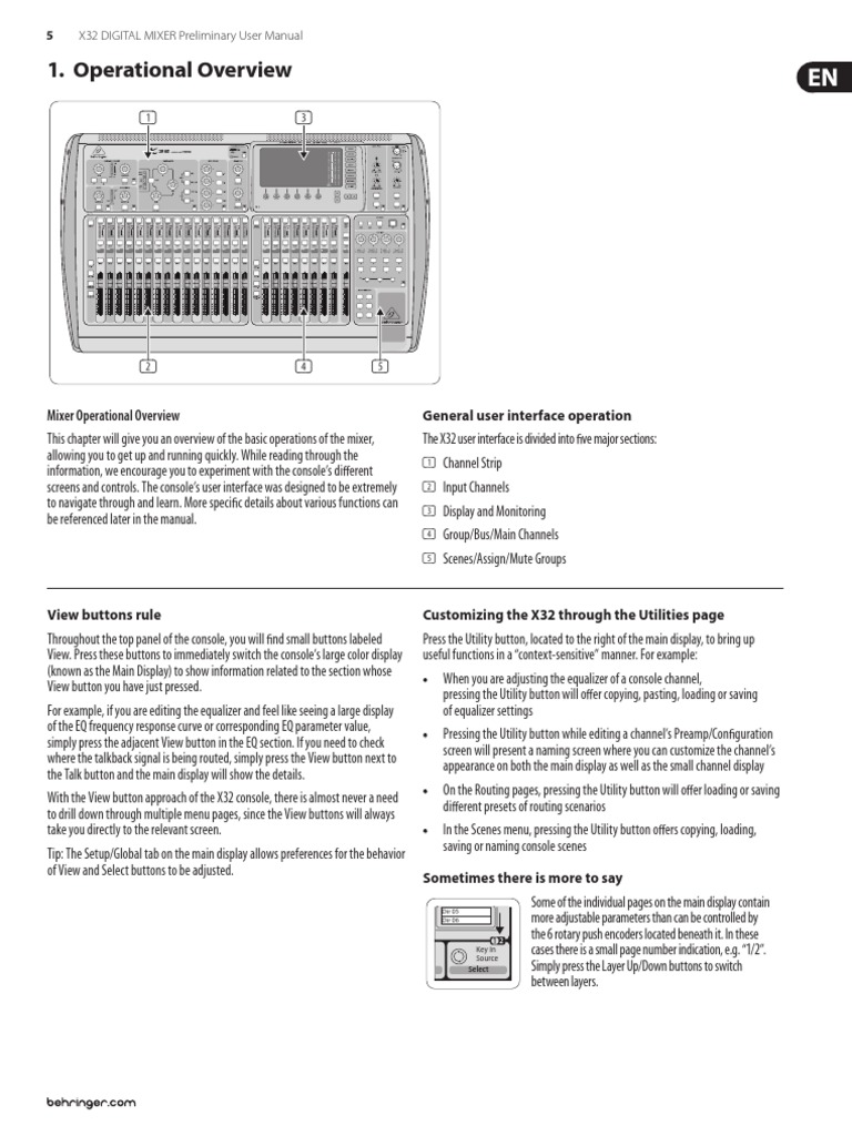 Behringer Digital Mixer x32 User 5 PDF Equalization (Audio) Electrical Engineering