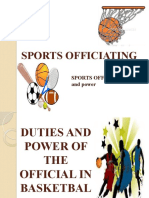 Sports Officiating: Sports Officials Duties and Power