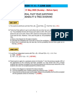 Tutorial Past Year Questions (Probability & Tree Diagram) : Odl Week 11: 4 - 7 JUNE 2020