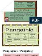 Pangatnig, Pang-Ugnay, Pang-Ukol, Ingklitik