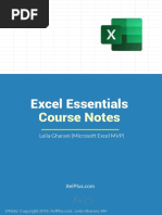 002 Excel-Essentials-CourseNotes PDF