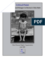 Critical Point:: Food Scarcity and Hunger in Burma's Chin State