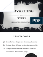 Week 8 Playwriting PDF