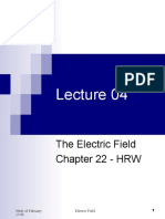 The Electric Field Lecture