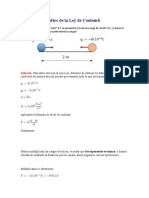 Ejercicios Resueltos de La Ley de Coulomb