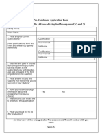 Pre-Enrollment Form PDF