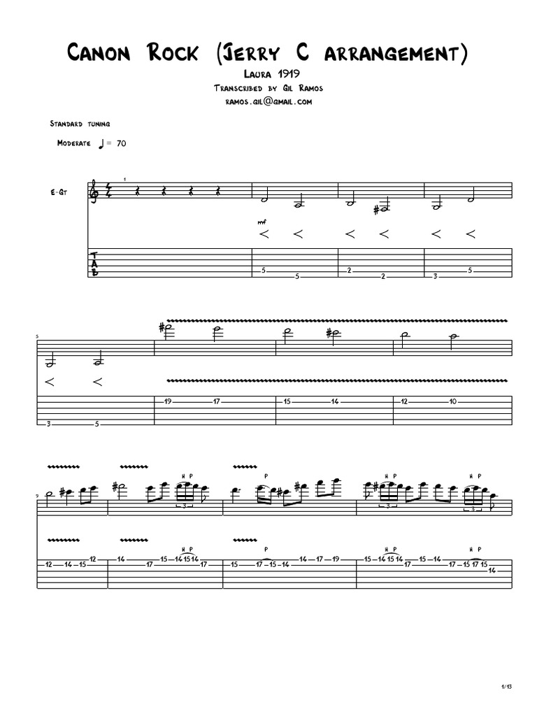 Canon Rock - Laura 6100 Full Tab | PDF