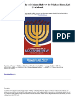 A Step by Step Guide To Modern Hebrew by Michael Rose Ezri Uval Ebook