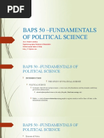 Baps 50 - Fundamentals of Political Science