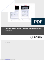 AMAX Panel 2000 / AMAX Panel 2000 EN: User Guide