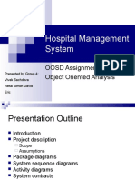 Hospital Management System: OOSD Assignment 1 Object Oriented Analysis