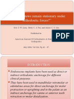 DR Kiara Kirpalani - Do Miniscrews Remain Stationery Under Orthodontic Forces Ajodo 2004 July