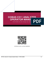 Cobas C311 Analyzer Operator Manual PDF