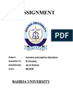 Assignment: Bahria University