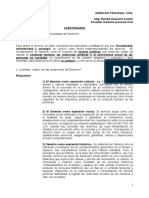 CUESTIONARIO Procesal Civil