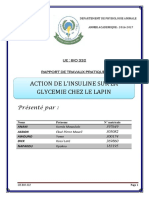 Rapport de TP BIO 332 Action de Linsulin PDF