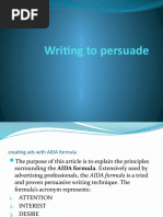 Writing To Persuade