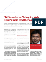 Differentiation' Is Key For Axis Bank's India Wealth Management