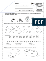 Evaluación de entrada de matemática para 2do grado