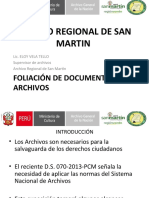 Foliacion de Archivos