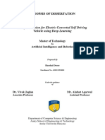 Computer Vision For Electric Converted Self Driving Vehicle Using Deep Learning