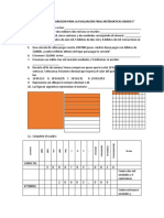 Taller de Repaso y Preparacion para La Evaluacion Final Matematicas Grado 5