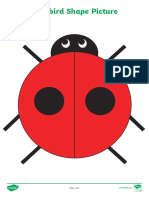 2D Shape Ladybird Picture Activity Sheets PDF