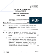 T..-'6re-L: Bachelor in Computer Applications Term-End Examination June, 2OO8