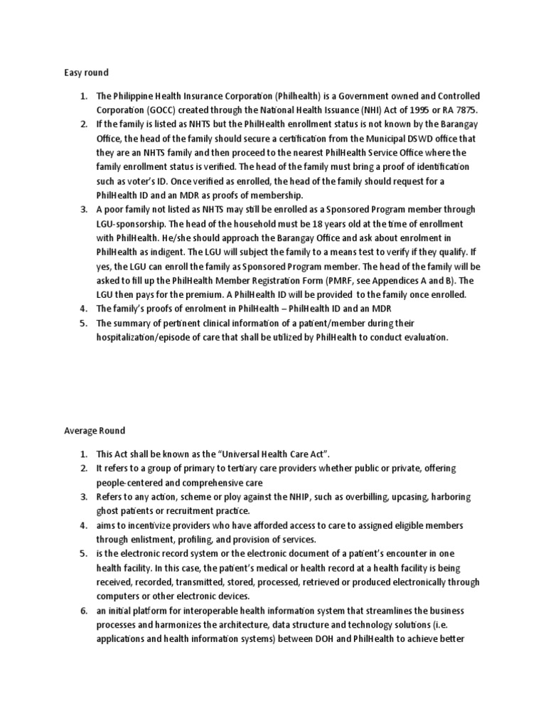 PHILHEALTH | PDF | Health Care | Service Industries