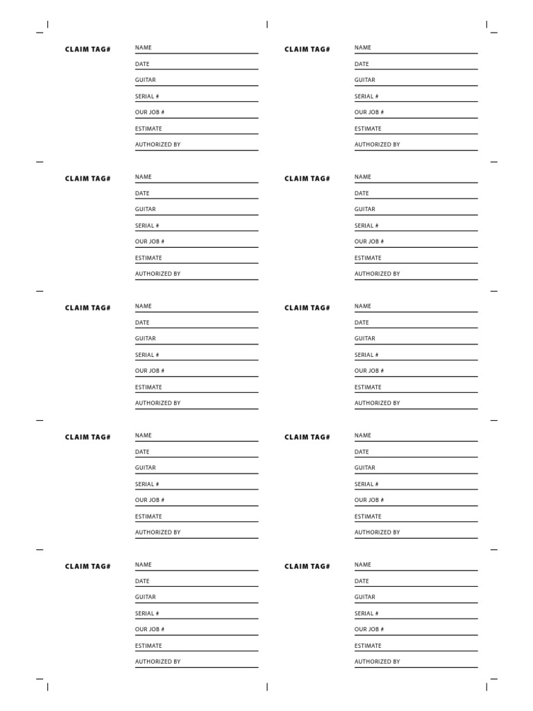 Claimtags | PDF
