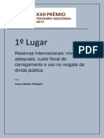 Nível adequado e custo de reservas externas para abatimento da dívida pública no Brasil