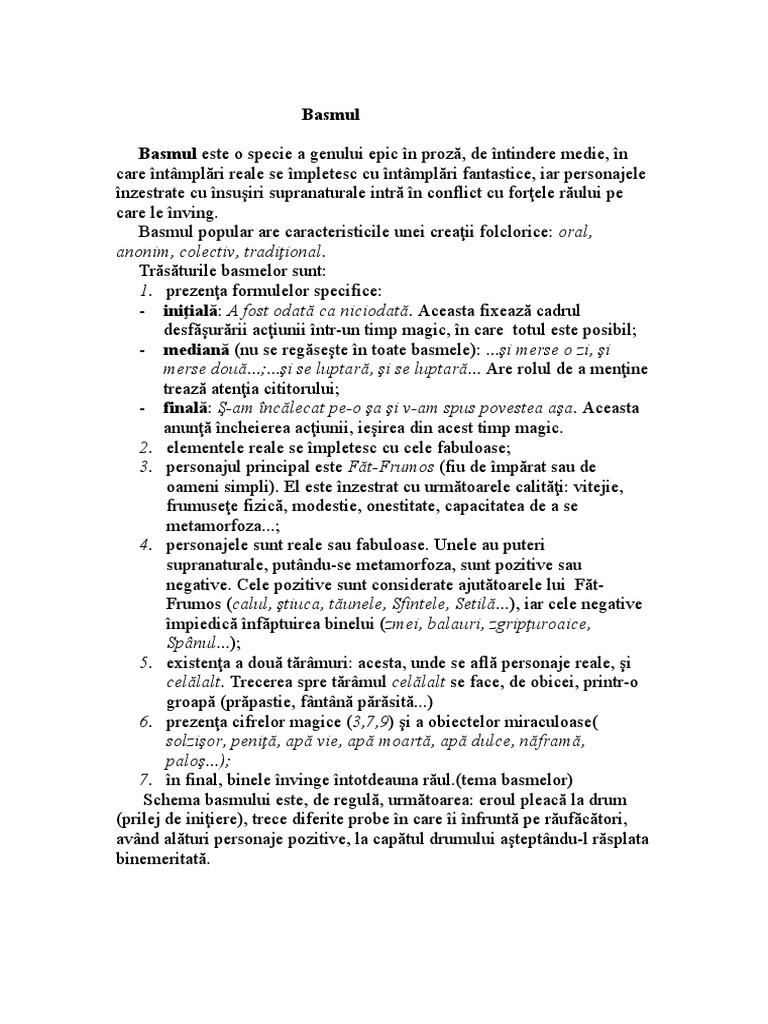 Basm-Fisa Teoretica | PDF