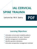 Subaxial Cervical Spine Trauma