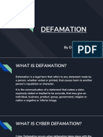 Defamation: by Dipen Vaja