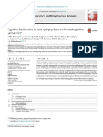 Cognitive Deterioration in Adult Epilepsy Does Accelerated Cognitive