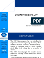 Cinematograph Act: P.Ilanangai Ip Consultant Patent Department