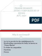 Parsar Bharti Act-1990