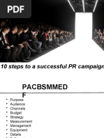 10 steps to a successful PR campaign