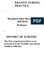 Peri-Operative Nursing Practice: Margielyn Onor Reyes, RN, RM, Man Professor
