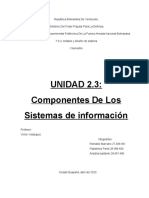 UNIDAD 2.3 Componentes de Los Sistemas de Información