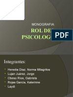 Rol Del Psicologo Monografia