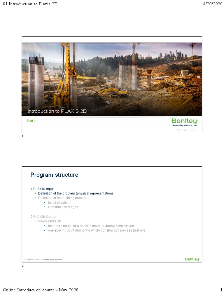 Program Structure: Introduction To PLAXIS 2D | PDF | Button (Computing ...